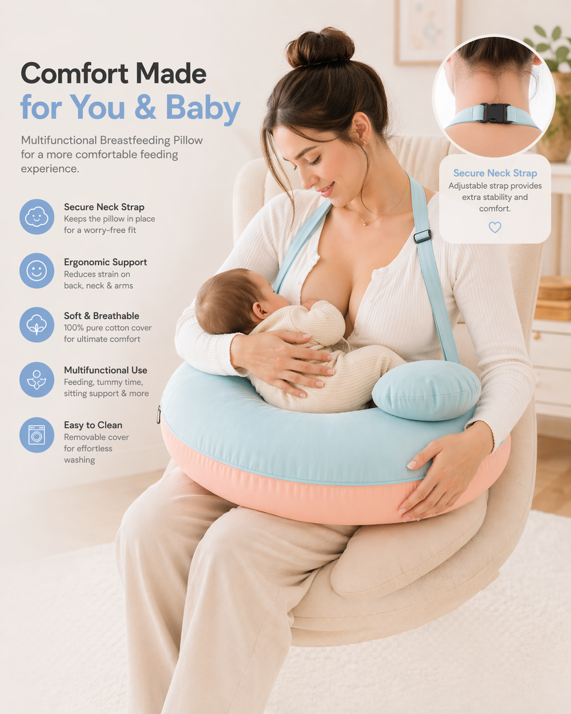 Comfycloud Breastfeeding Pillow